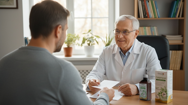 пациент на приеме у врача